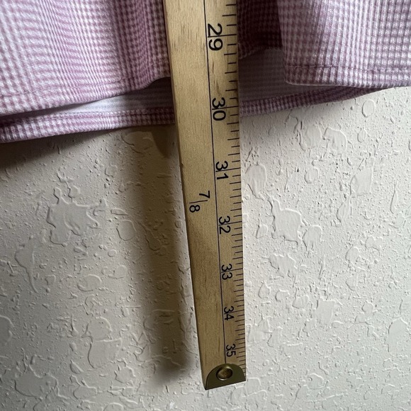 Mizzen & Main Shirt Mens XL Pink Gingham Trim Fit Performance Made USA Office - Picture 5 of 6